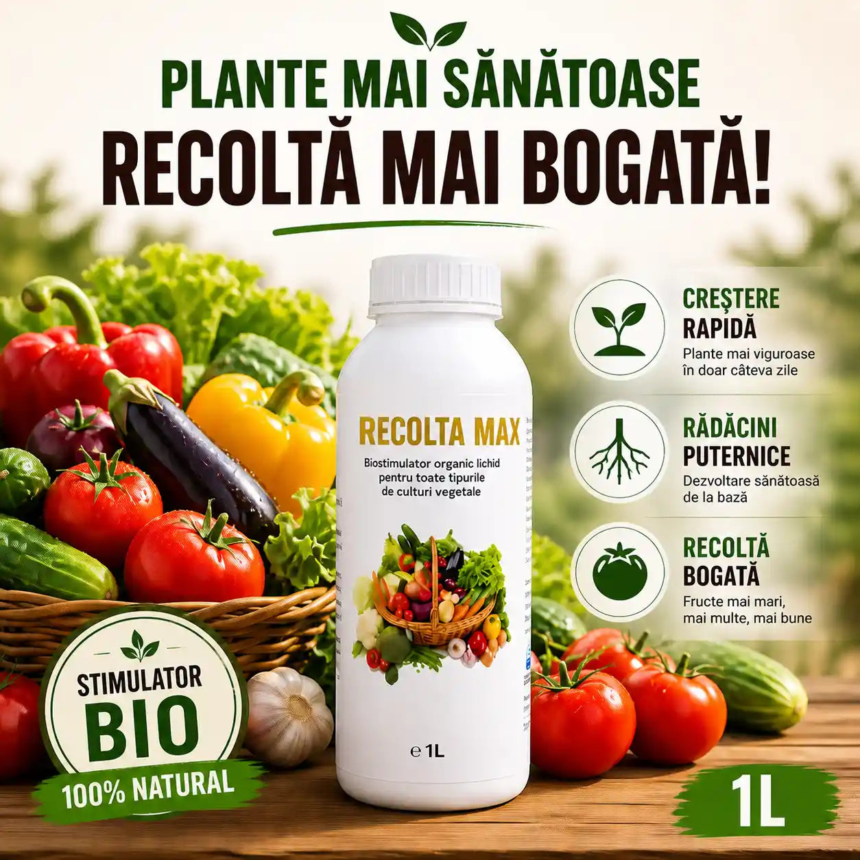RecoltăMax™ - Crestere Rapida BIO 1L