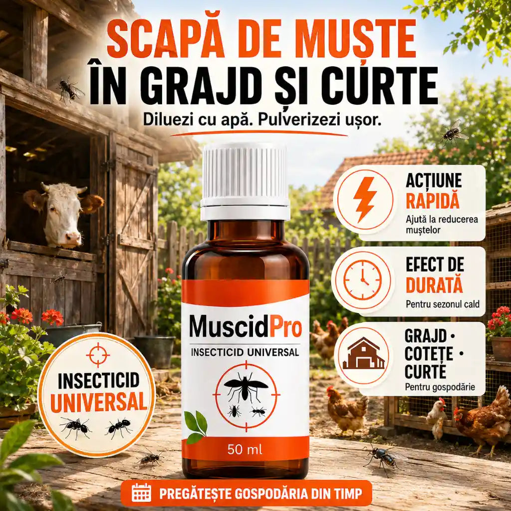 MuscidPro – Soluție Universală Împotriva Insectelor